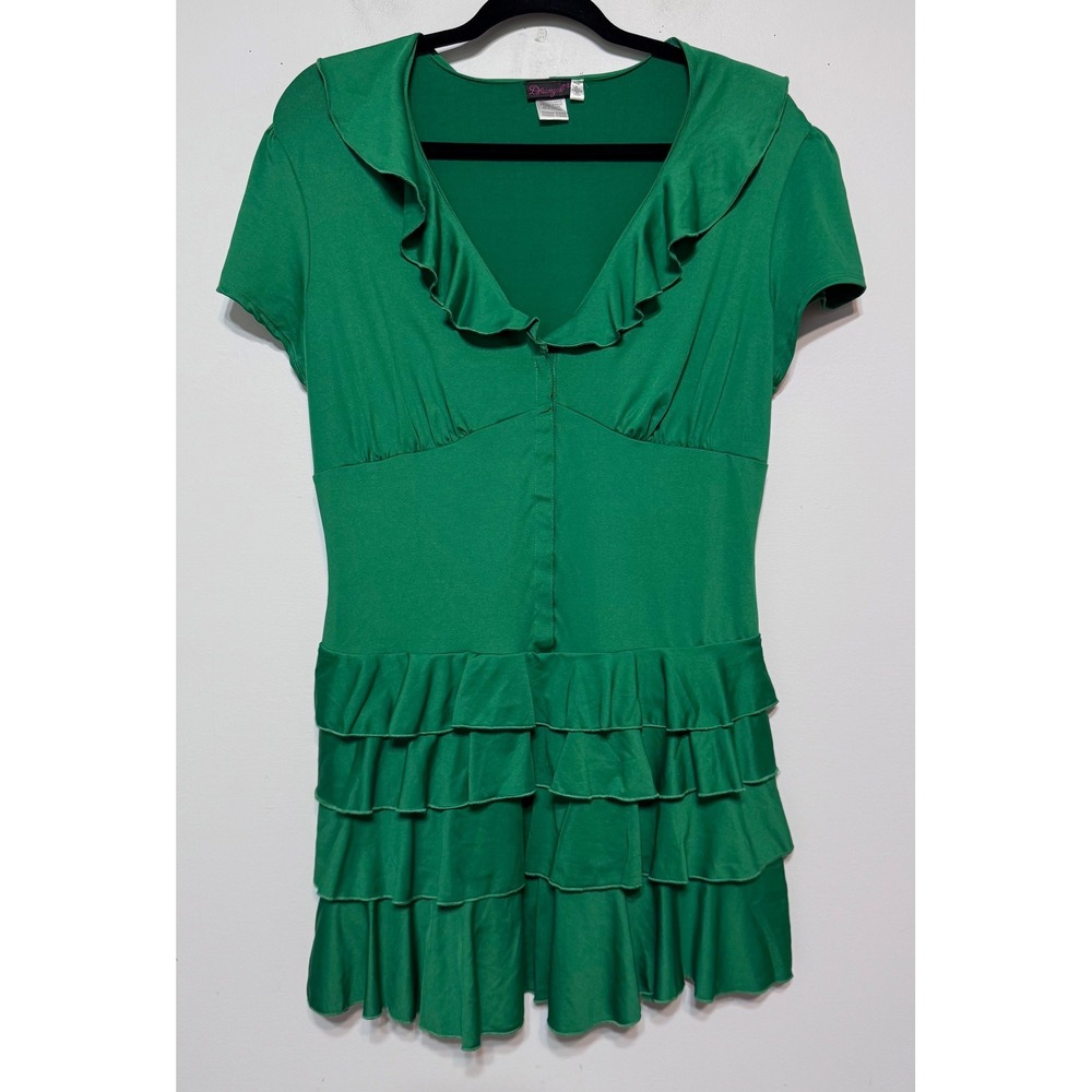 Y2K Dreamgirl‎ Ruffled Fairycore Size Large Coquette Goblincore Elven Whimsical